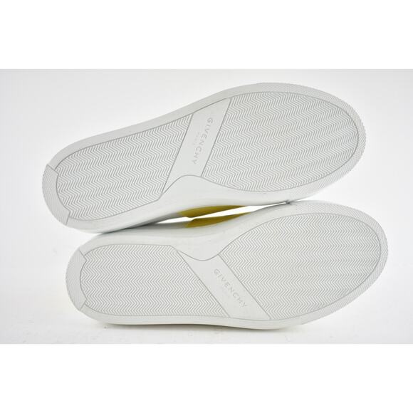 Givenchy Urban Street Knot White Yellow Black Logo Strap Low Top Flat Sneaker 35 - Picture 11 of 11